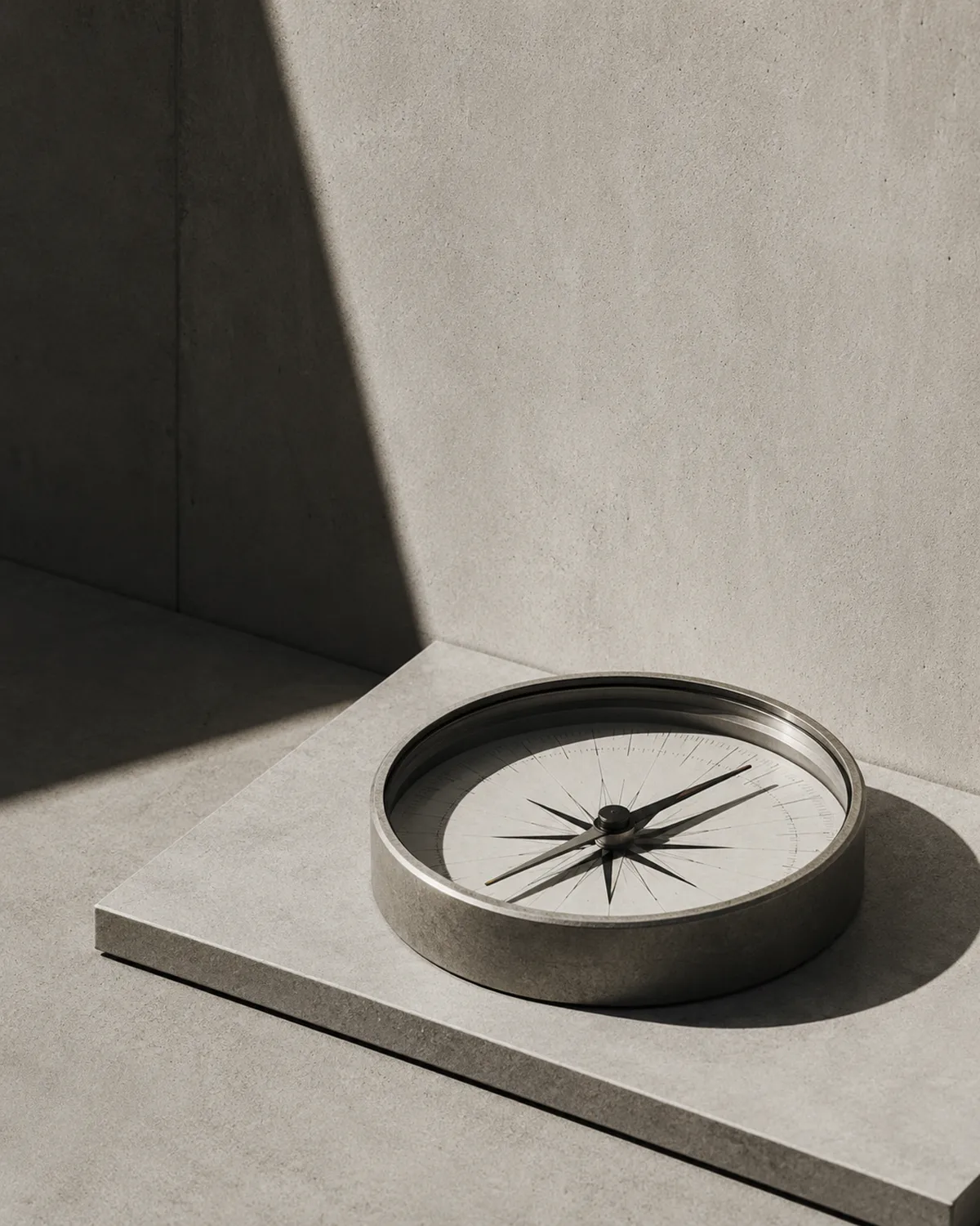 a compass showing clarity direction and confidence
