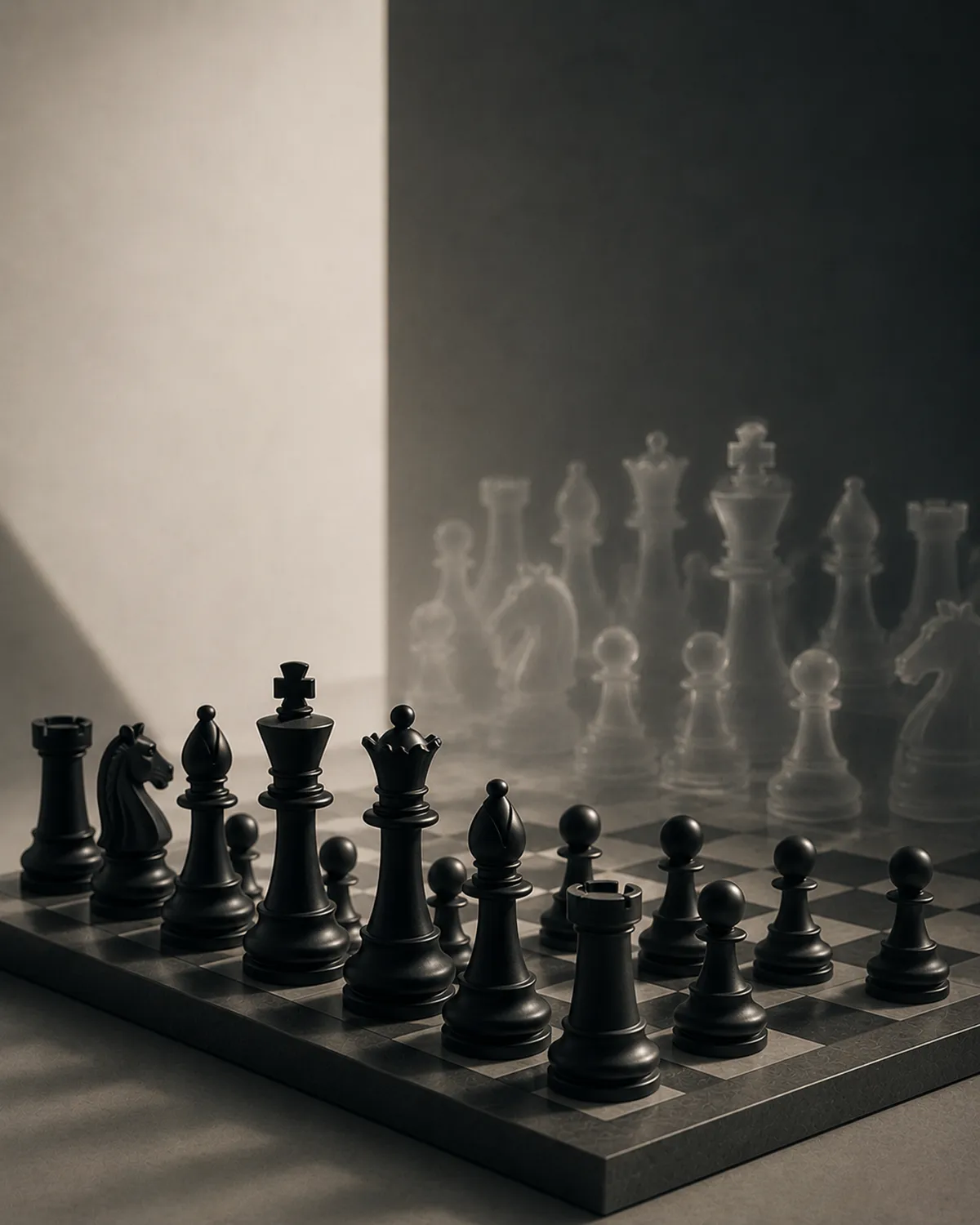 It a chess match against invisible opponent
