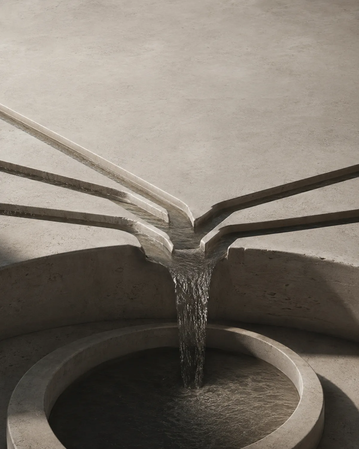 Many feed leading into one reservoir